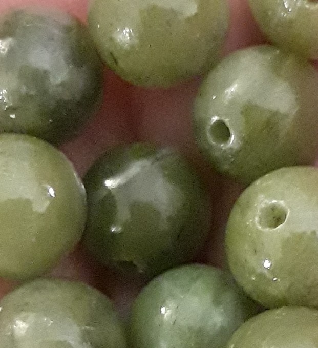 Set 30 LOT 8mm Green Connemara Marble Loose Round Beads Bracelets Earrings Rings