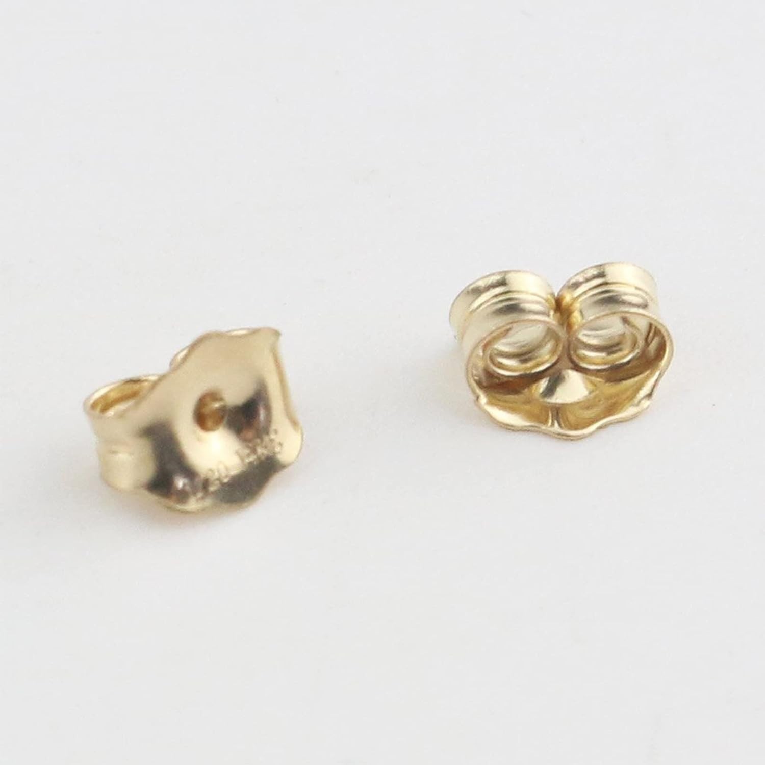 14K Gold Earring Backs for Studs Earrings – Yellow Locking, 3 Pairs for Women