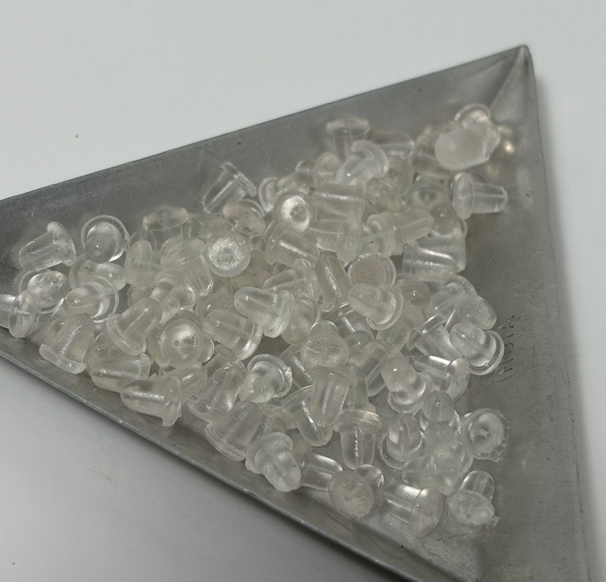 300pc Silicone Earring Backs Soft Rubber Stoppers 6x4mm Cone Free Ship