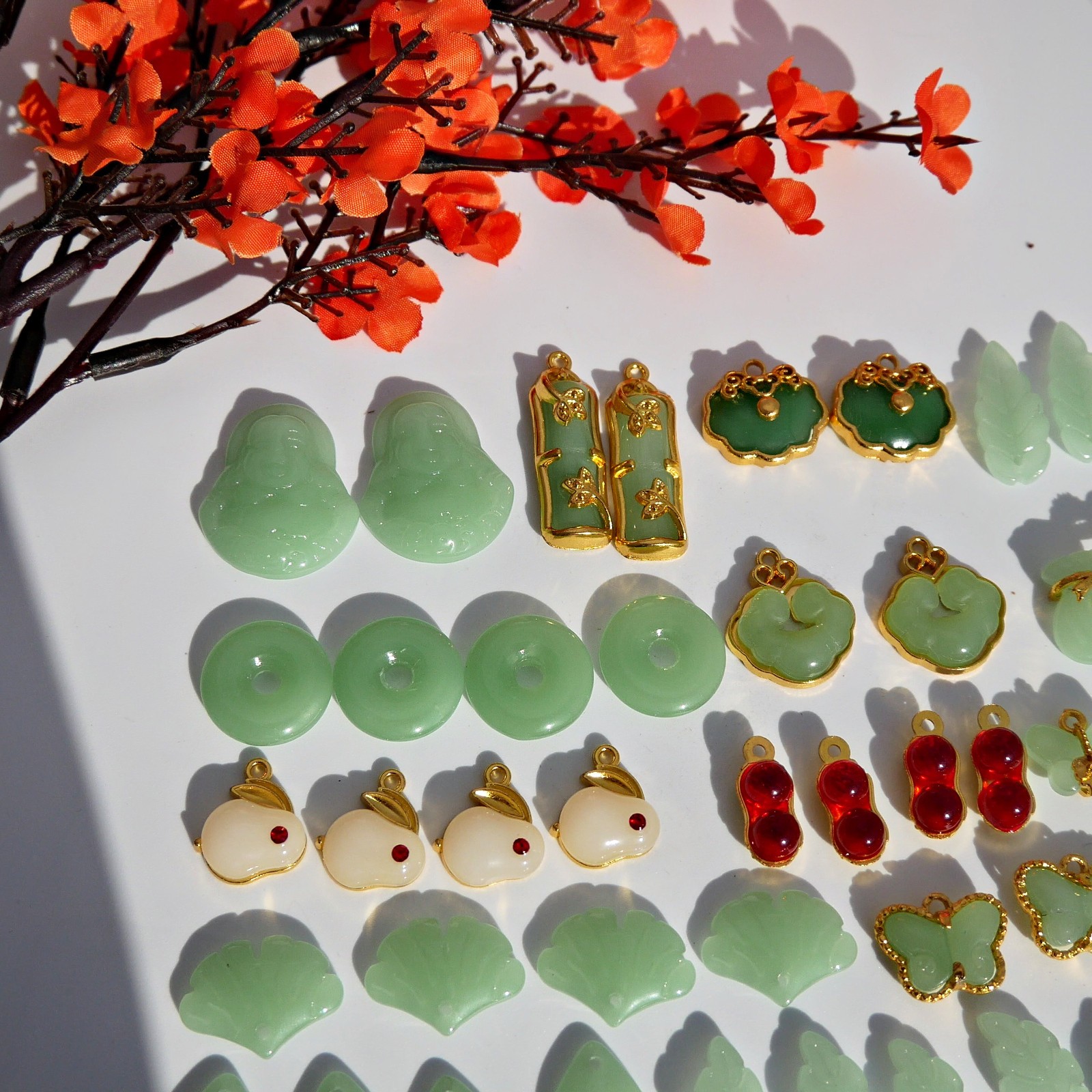 88x Chinese Style Charms Pendants For Jewelry Making Necklace Earrings Accessory
