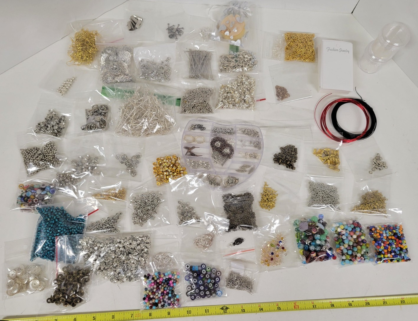 Bulk Lot Jewelry Making Supplies Necklace Earring Findings Beads Chain Wire