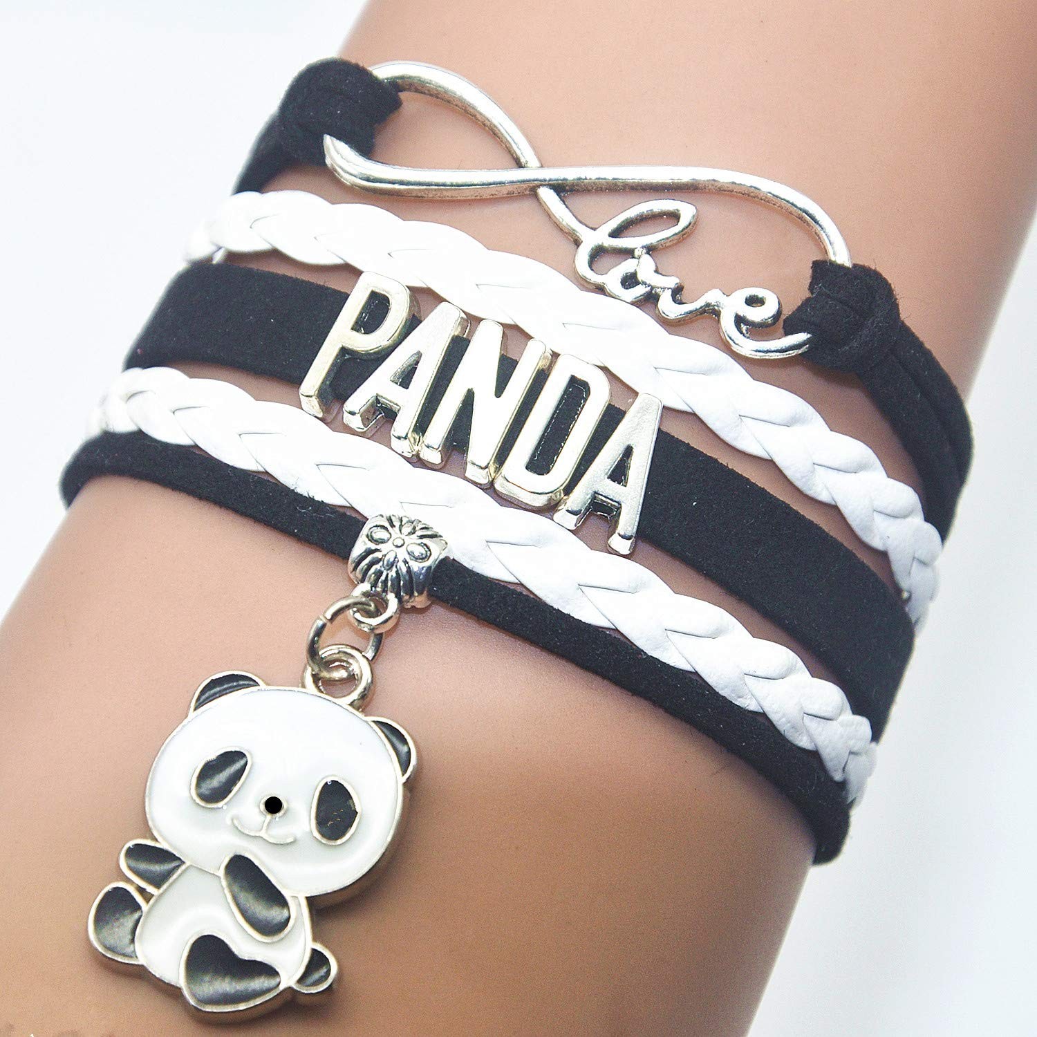 Panda Charm Bracelet – Infinity Love Design For Women Men Adult Panda Fans and L