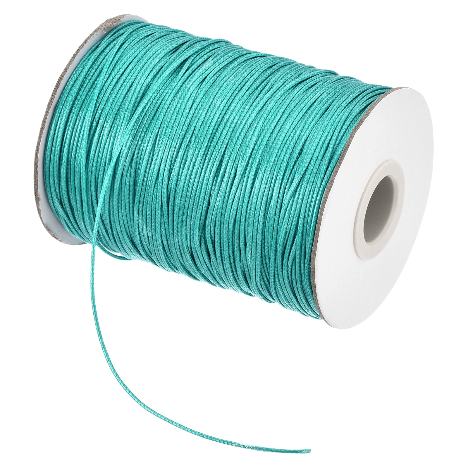 Blue-Green 1.2mm Waxed Cord 175 Yard Wax Bead Thread String for Jewelry Make