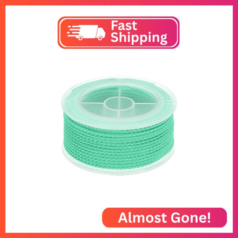 MECCANIXITY Nylon Thread Twine Beading Cord, 52ft 1.6mm Nylon Braided Bracelets