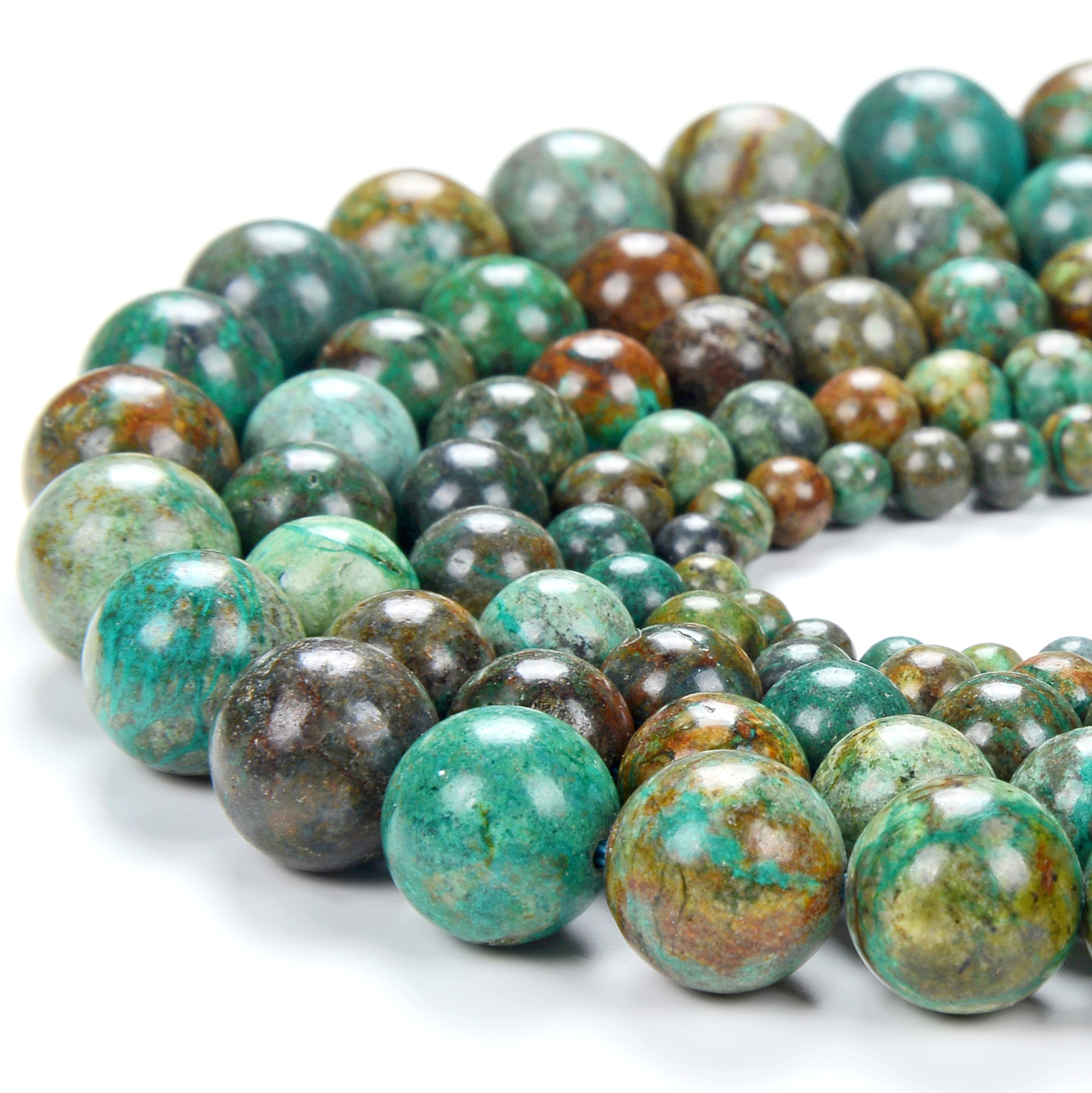 Shattuckite Chrysocolla Round 3MM 4MM 5MM 6MM 7MM 8MM 9MM 10MM 11MM (D295 D296)