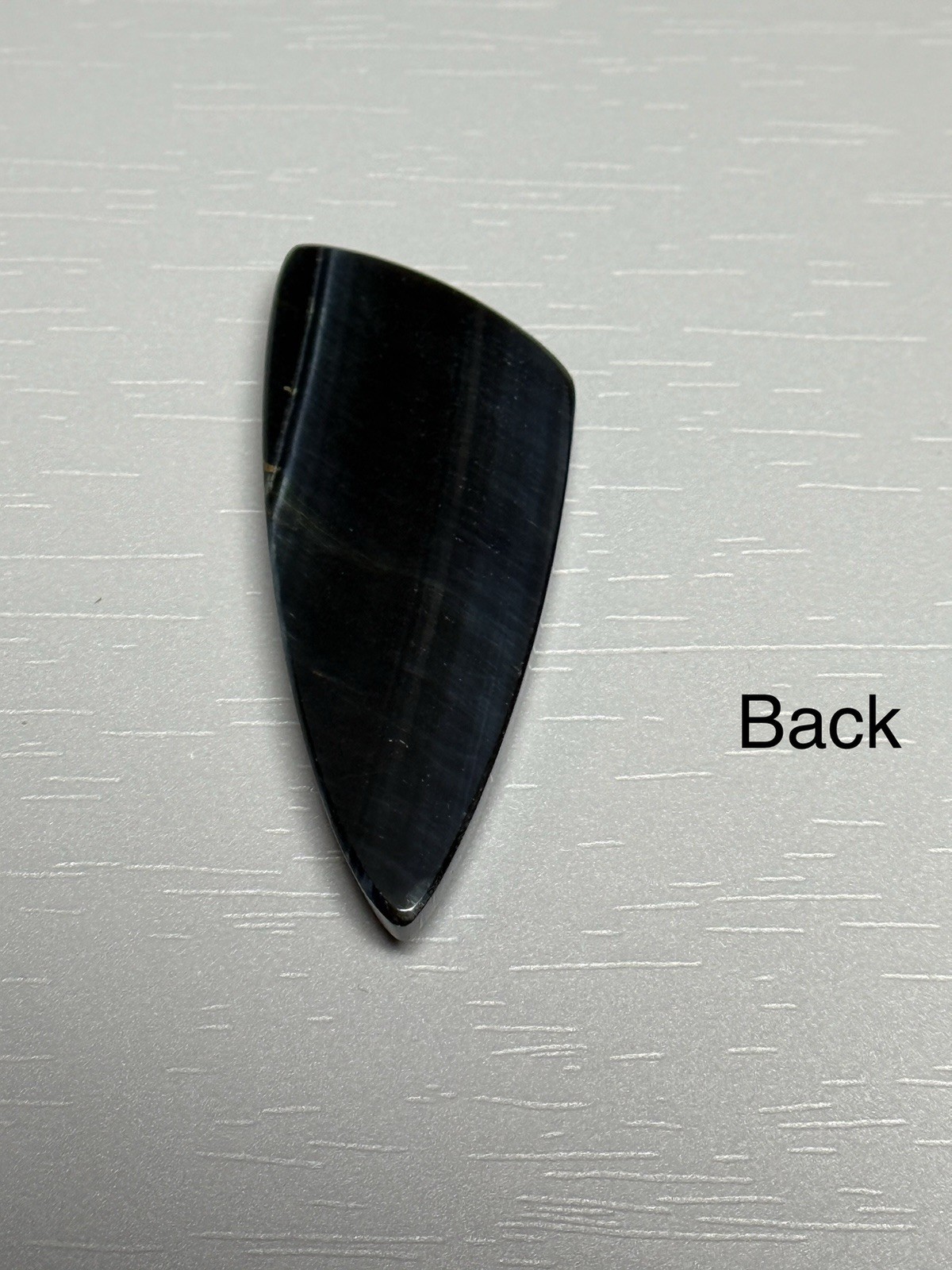 BLUE TIGER’S EYE CABOCHON – Lapidary Hawk Eye Cab Gemstone Gem Jewelry Pendant