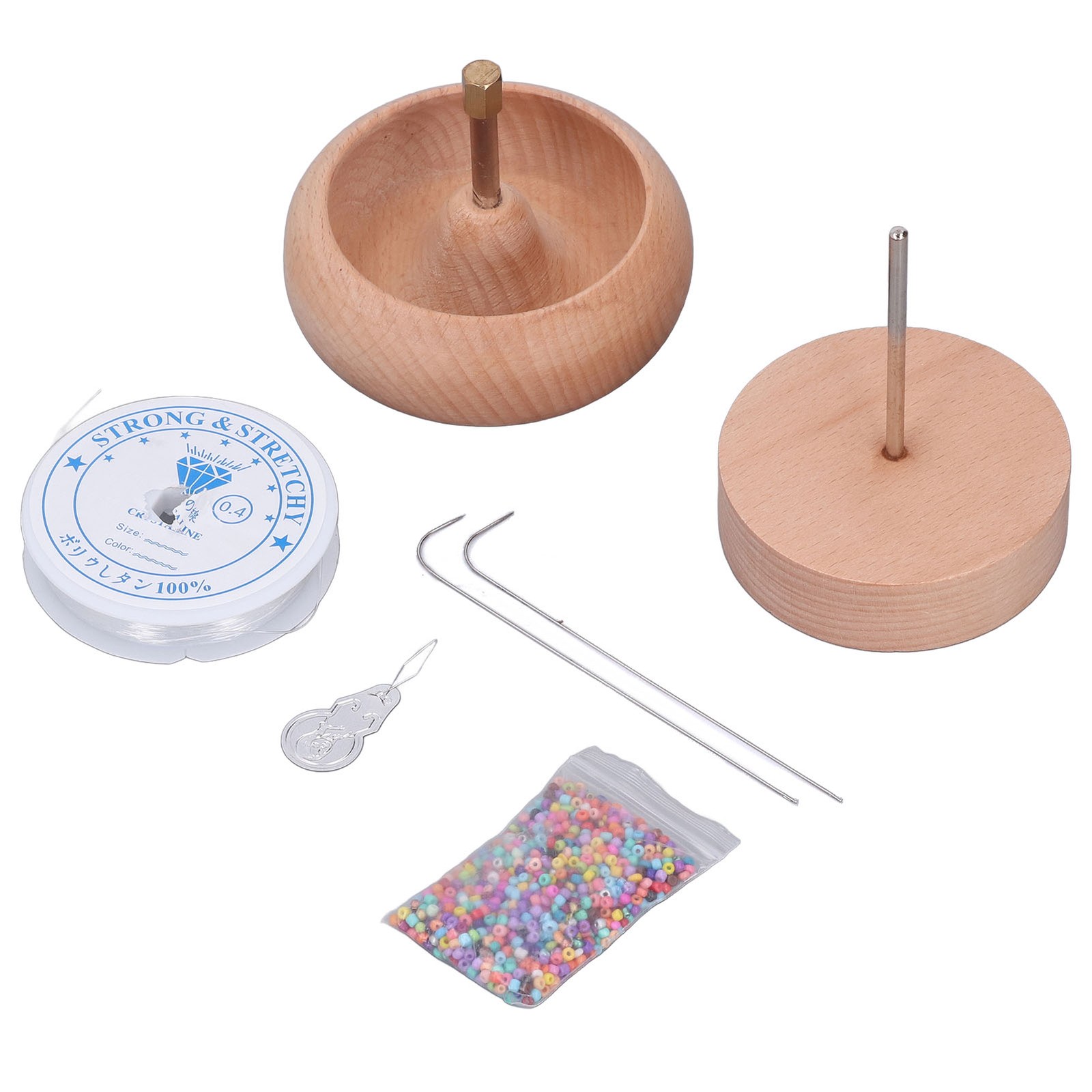 Wooden Bead Spinner For Quick Beading For DIY Lovers Easy To Use