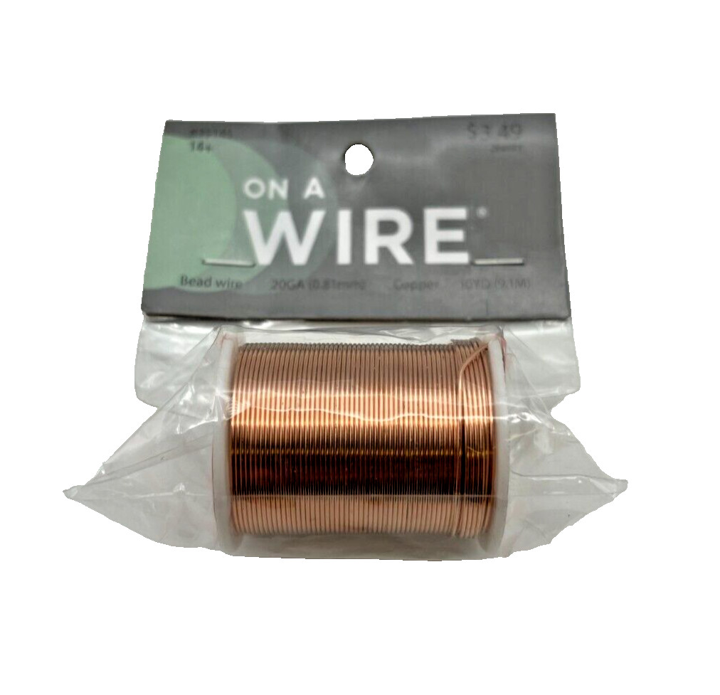 Copper Bead Craft Wire 10YD 20GA – On a Wire/Hobby Lobby