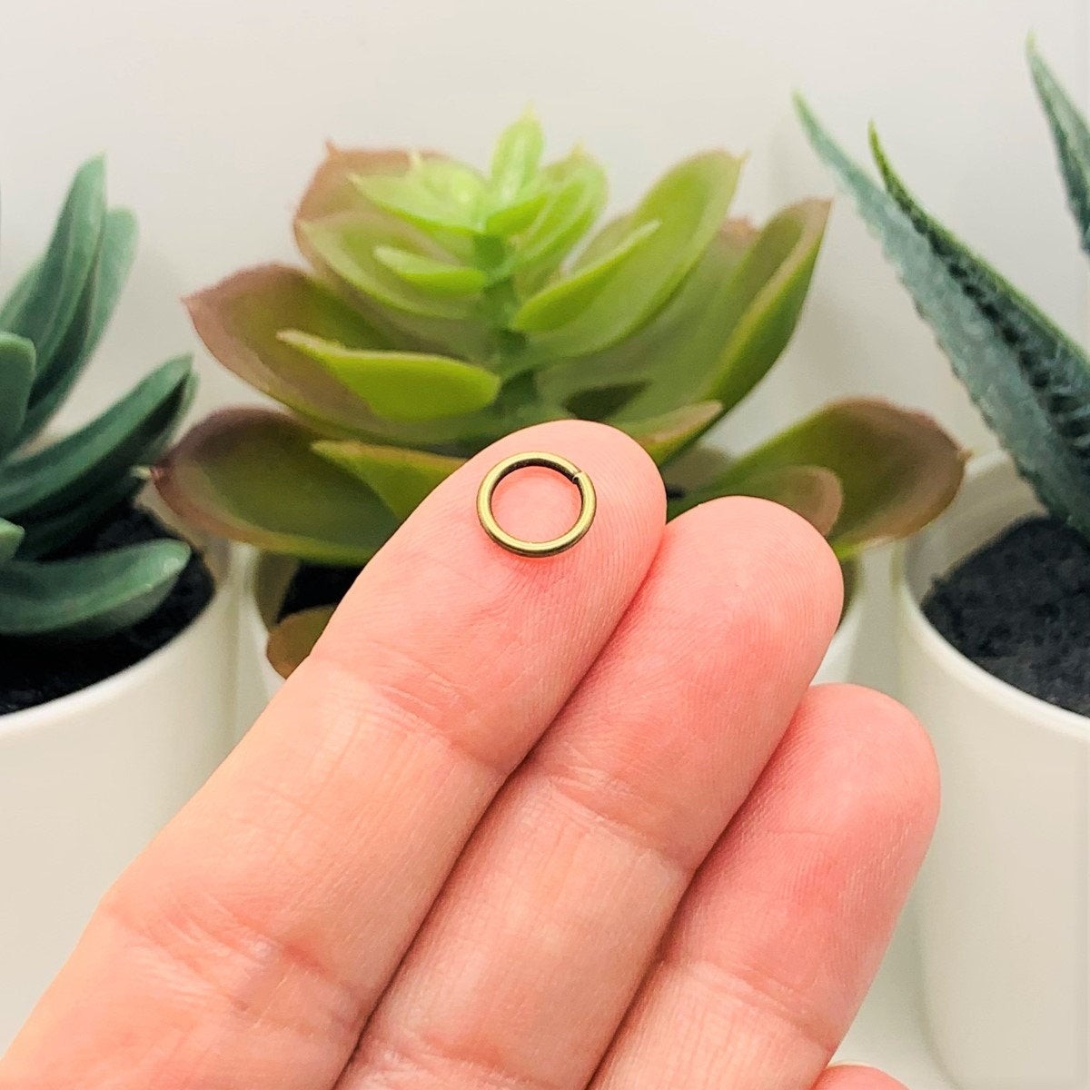 8mm, 18g, Bronze Open Jump Rings – US Seller