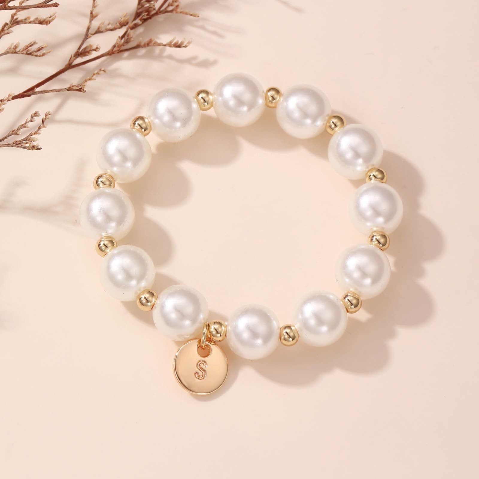 Flower Grl Proposal Gifts, Flower Gal Pearl Bracelet Wedding Bridal Shower – 01