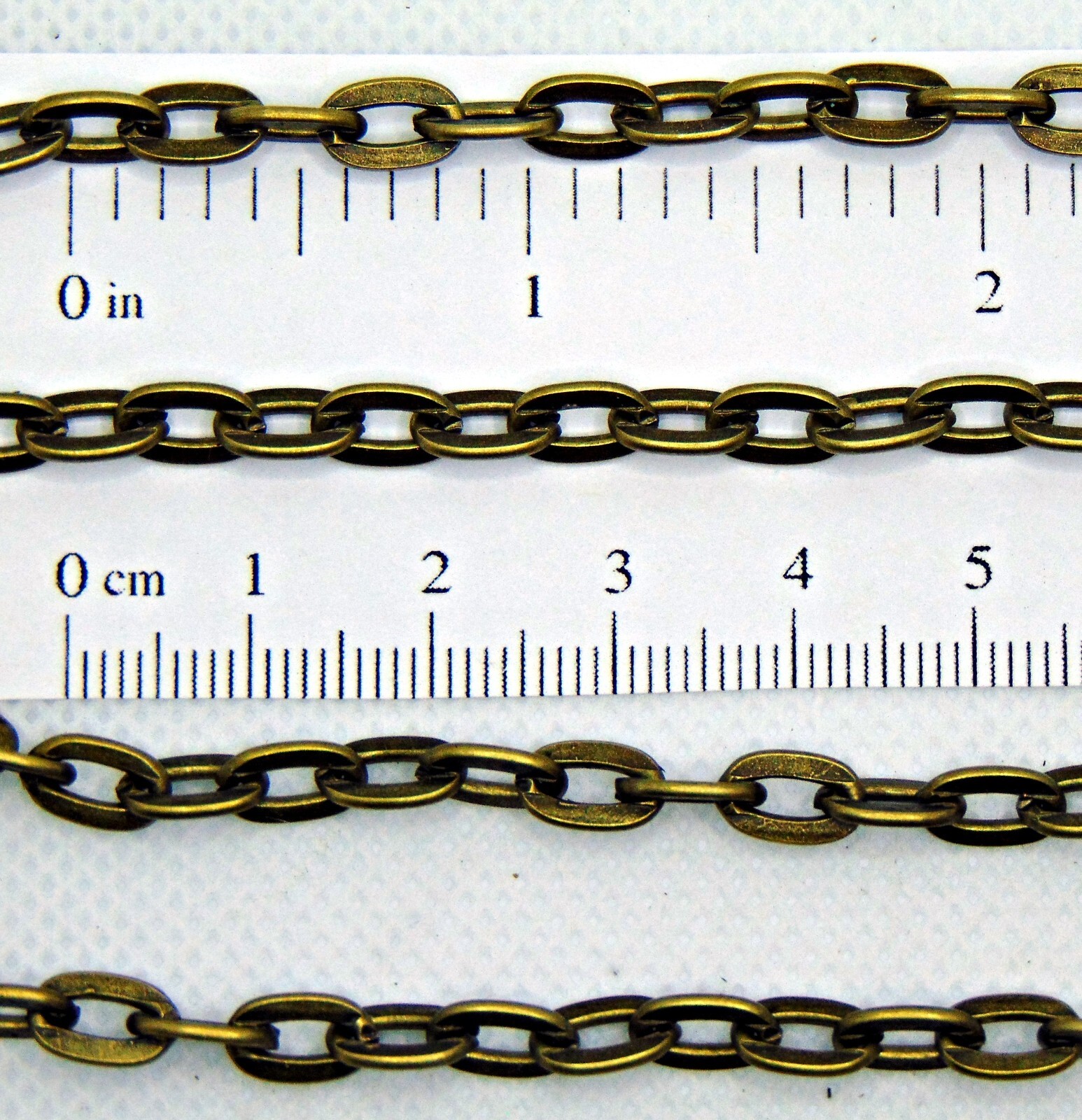 Antique BRASS Flat CABLE Chain ~ 5mm x 8mm Sturdy Links ~ No-Nickel 5 – 100 ft