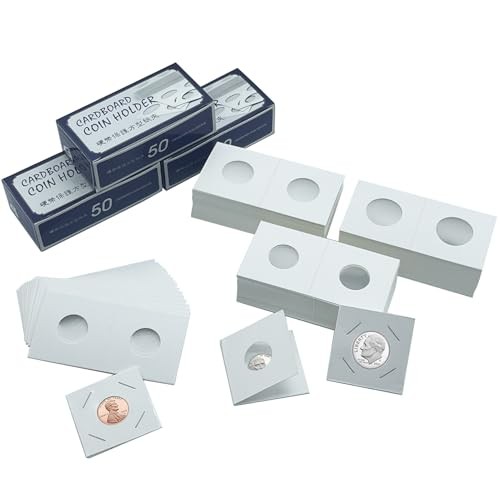 3 Assorted Sizes 150 Pieces Coin Flips 2″ x 2″ Cardboard 3 Size (150 Pieces)