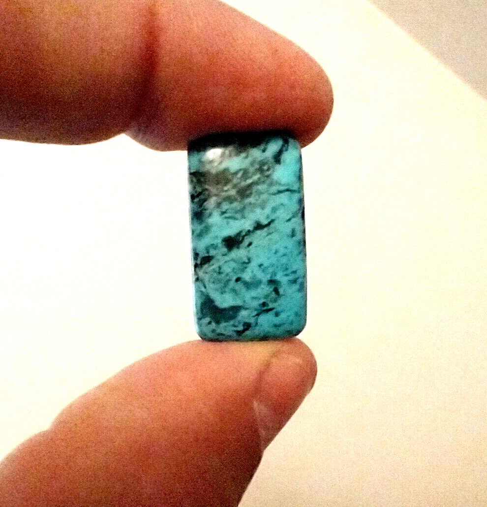 blue diamond turquoise cabochon 24 carats