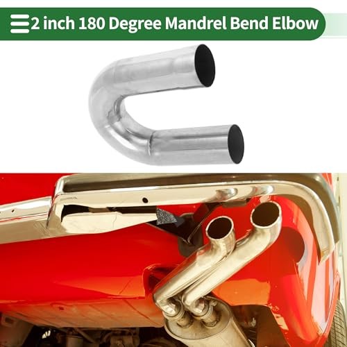 180 Degree U-Bend Mandrel Exhaust Tube Car Exhaust Pipe Mandrel Bend DIY 2″ OD