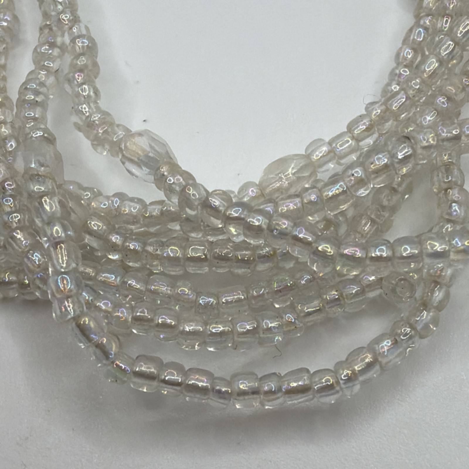 Clear Glass Round Seed Beads Strand 2-2.9mm Transparent for Jewelry Making
