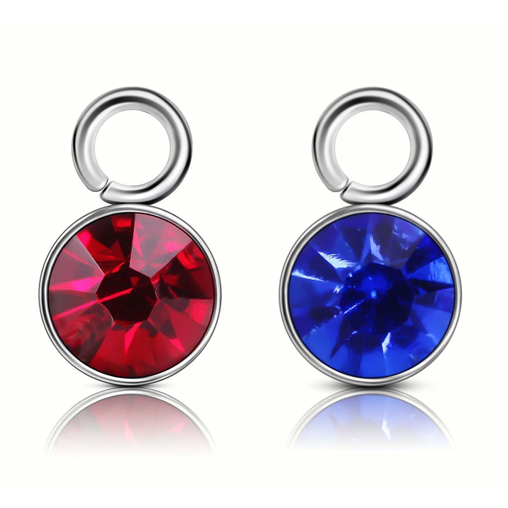 12 Pcs Little Birthstones People December Earrings Charms Bulk Birthday