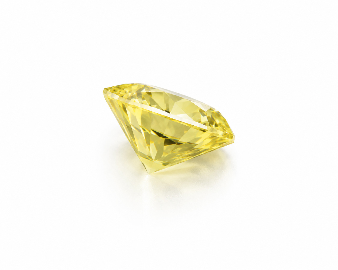 1 Ct Lab Grown Yellow Diamond Round Cut VVS1 D Grade Loose Stone 1 Pc