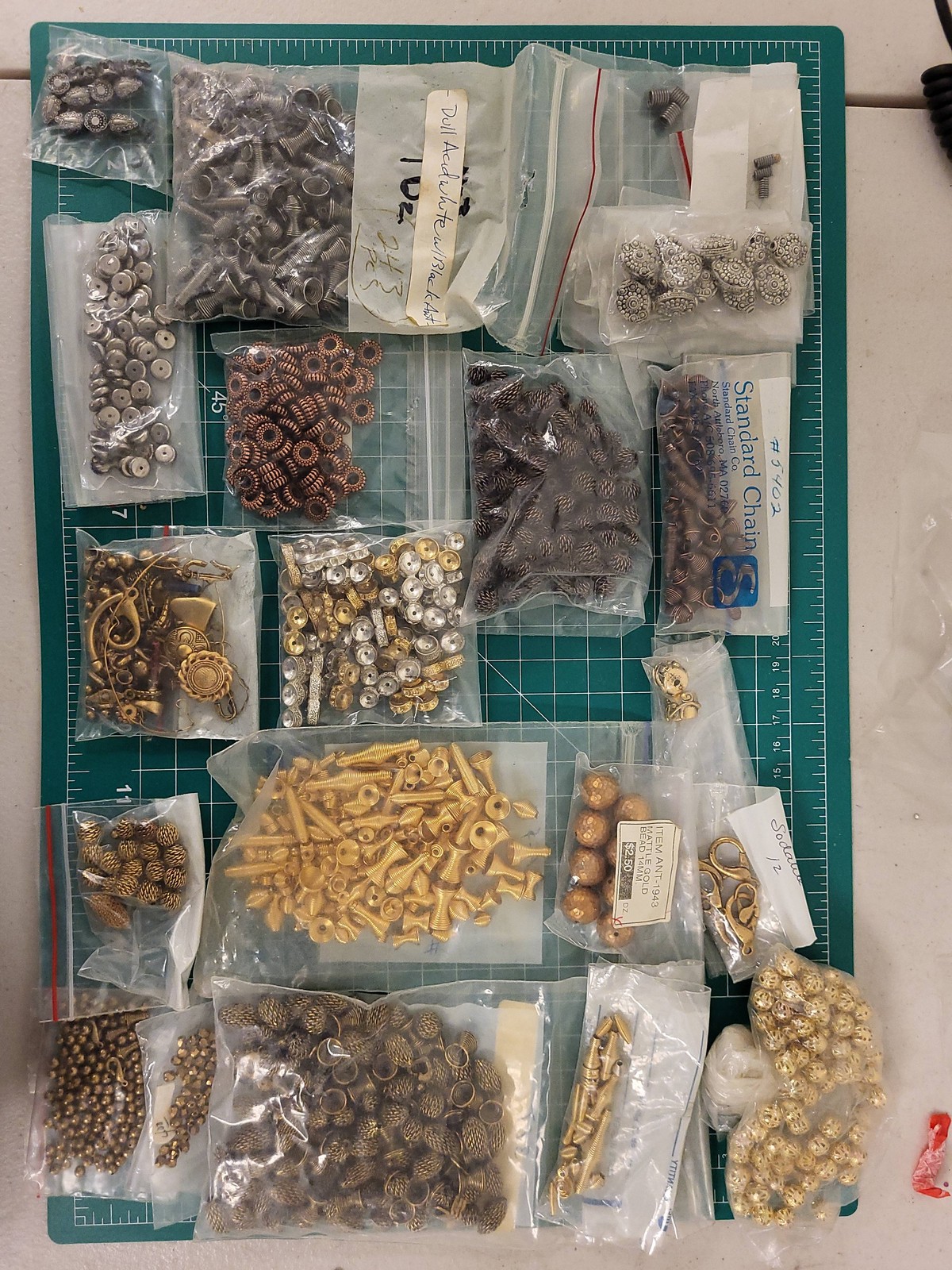 Vintage Jewelry Making Supplies Lot Beads Charms Findings Huge Assortment