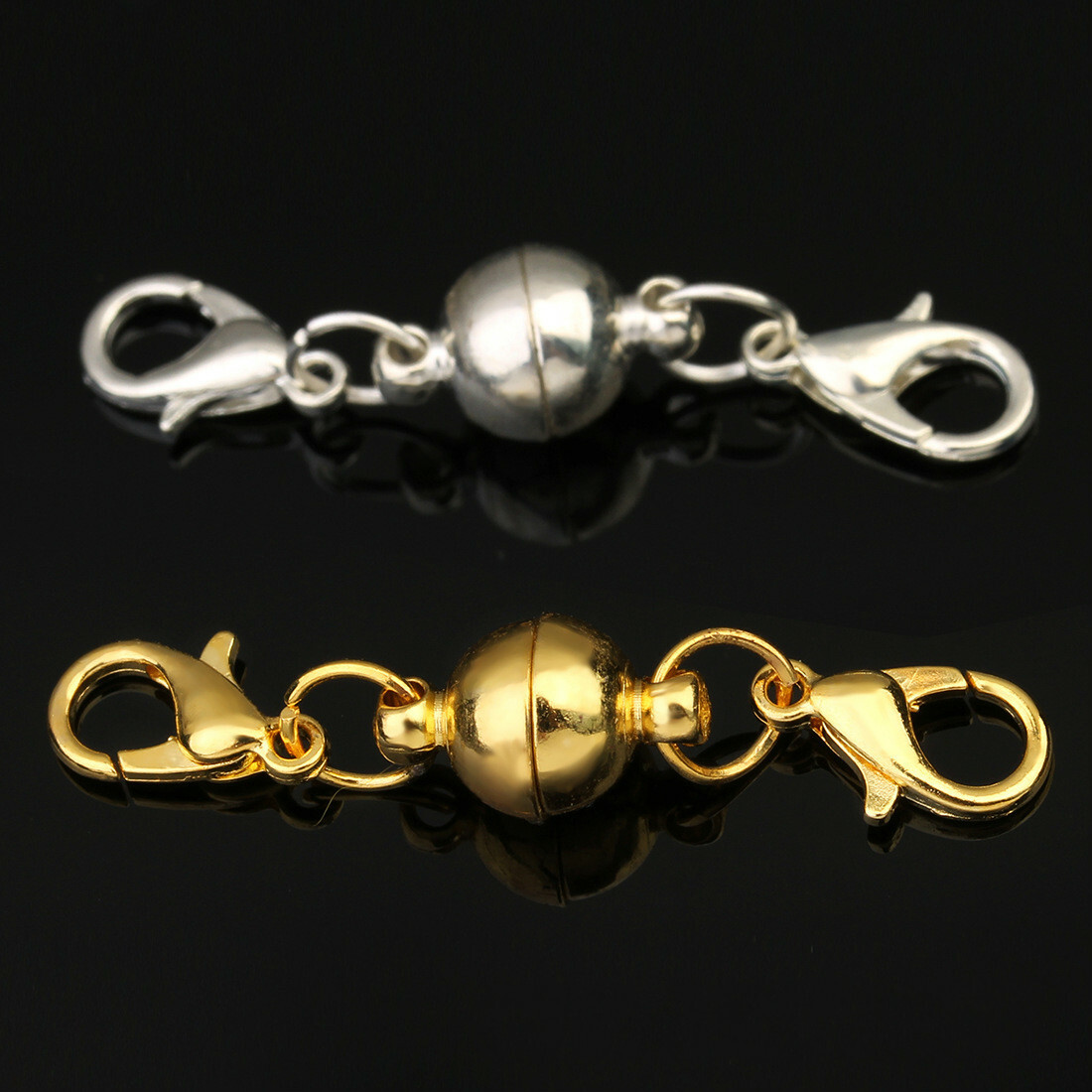 5Pcs Ball Magnetic Clasps Necklace Bracelet Extender Clasps Jewelry Findings