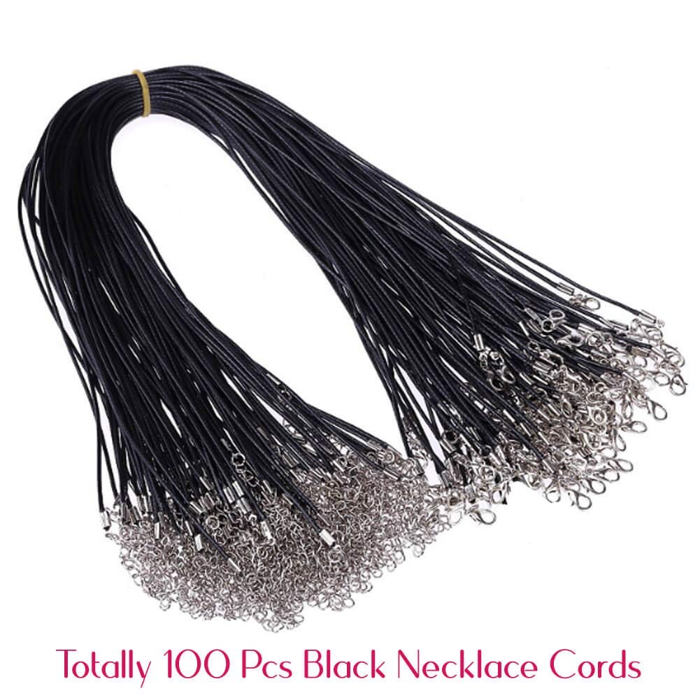 Necklace Cord for Jewelry Making 100Pcs Waxed String Bracelet Making Supplies