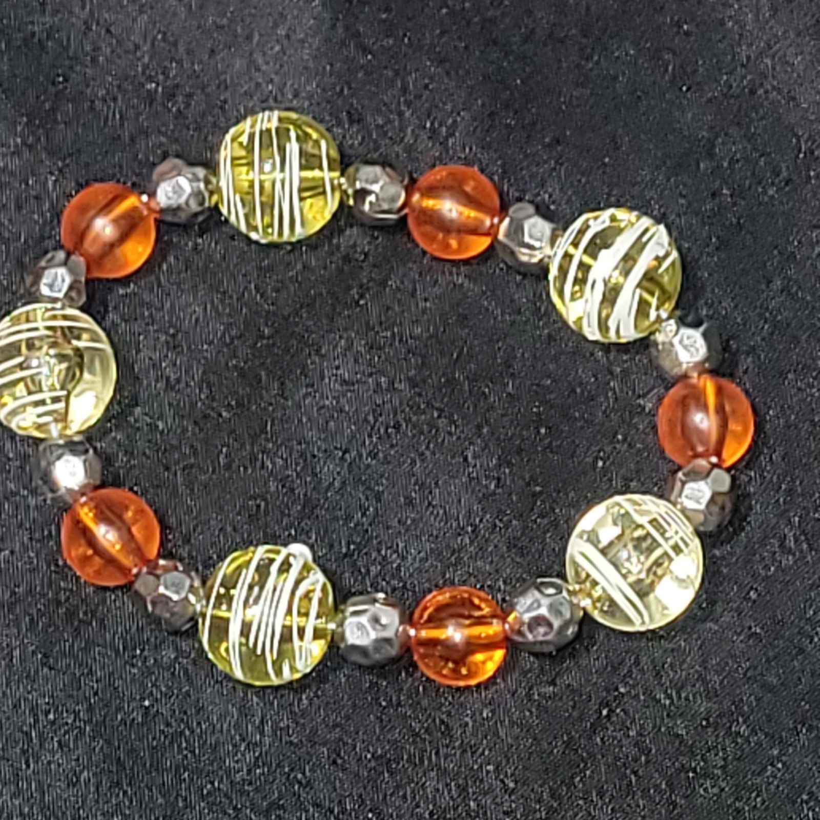 Fall Harvest Themed Custom Strech Style Bracelet By Wick N Fang United States