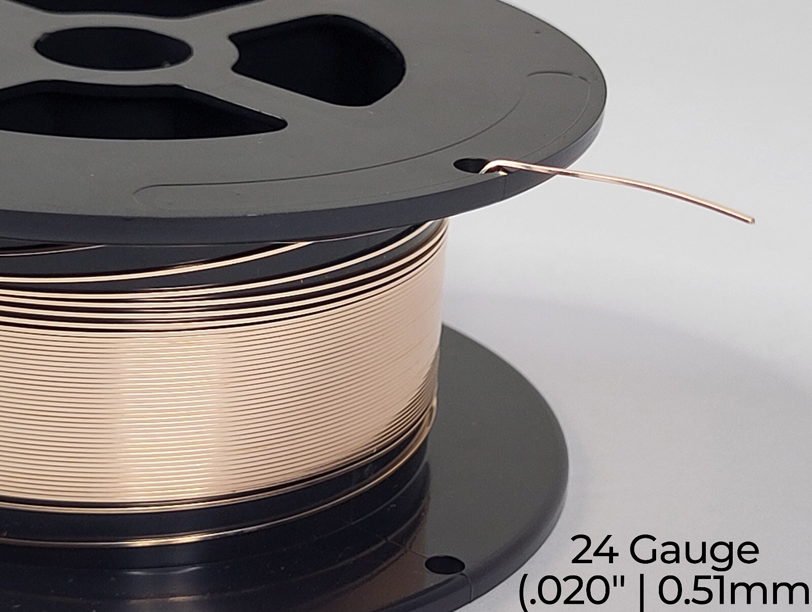 14/20 Rose Gold-Filled Wire | Square | Half Hard | 16-24 Gauge | 1-10 Ft | USA