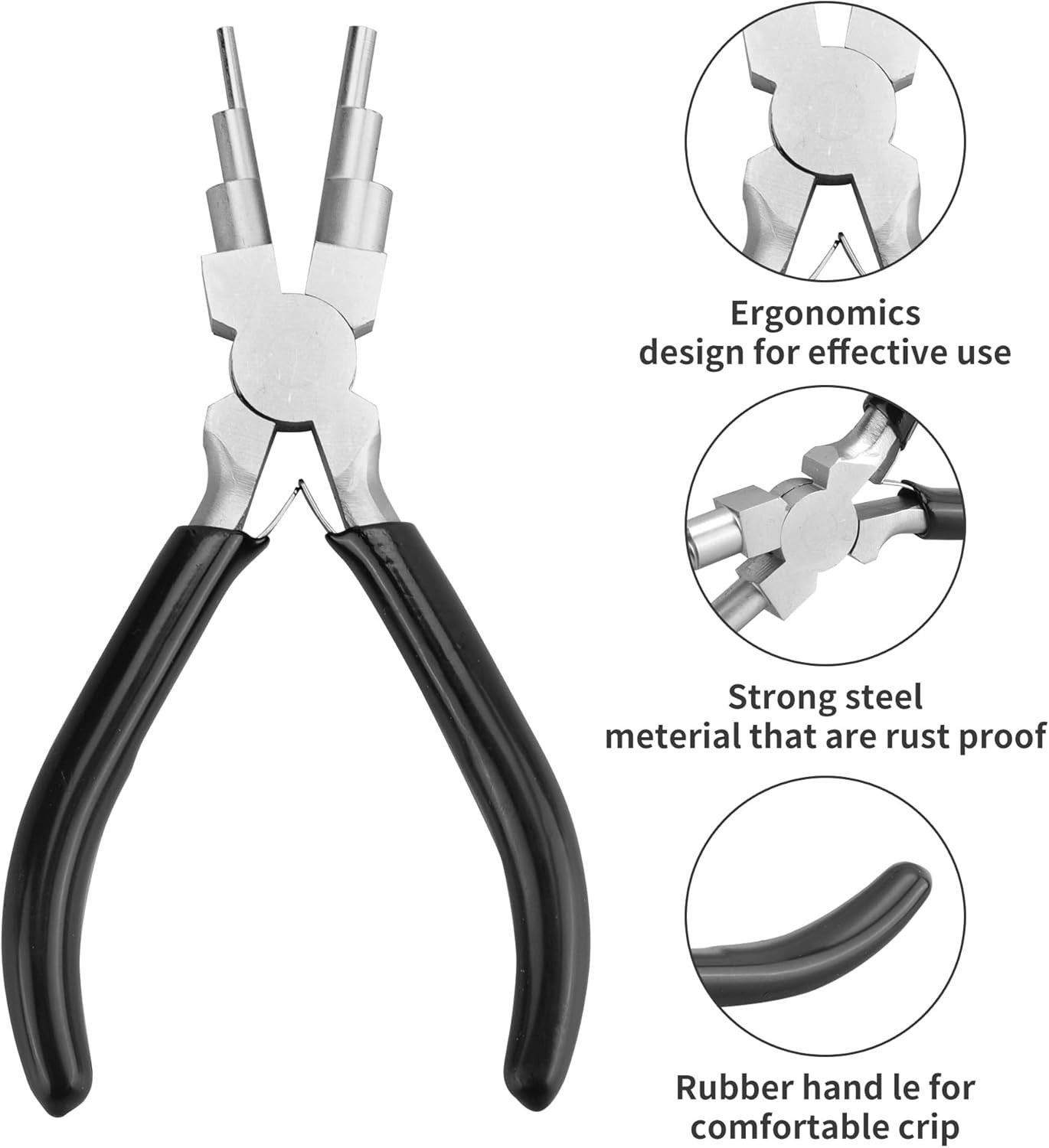 8 Pcs Professional Jewelry Making Tools Kit, Micro Jewelry Pliers Tools Set, Jew