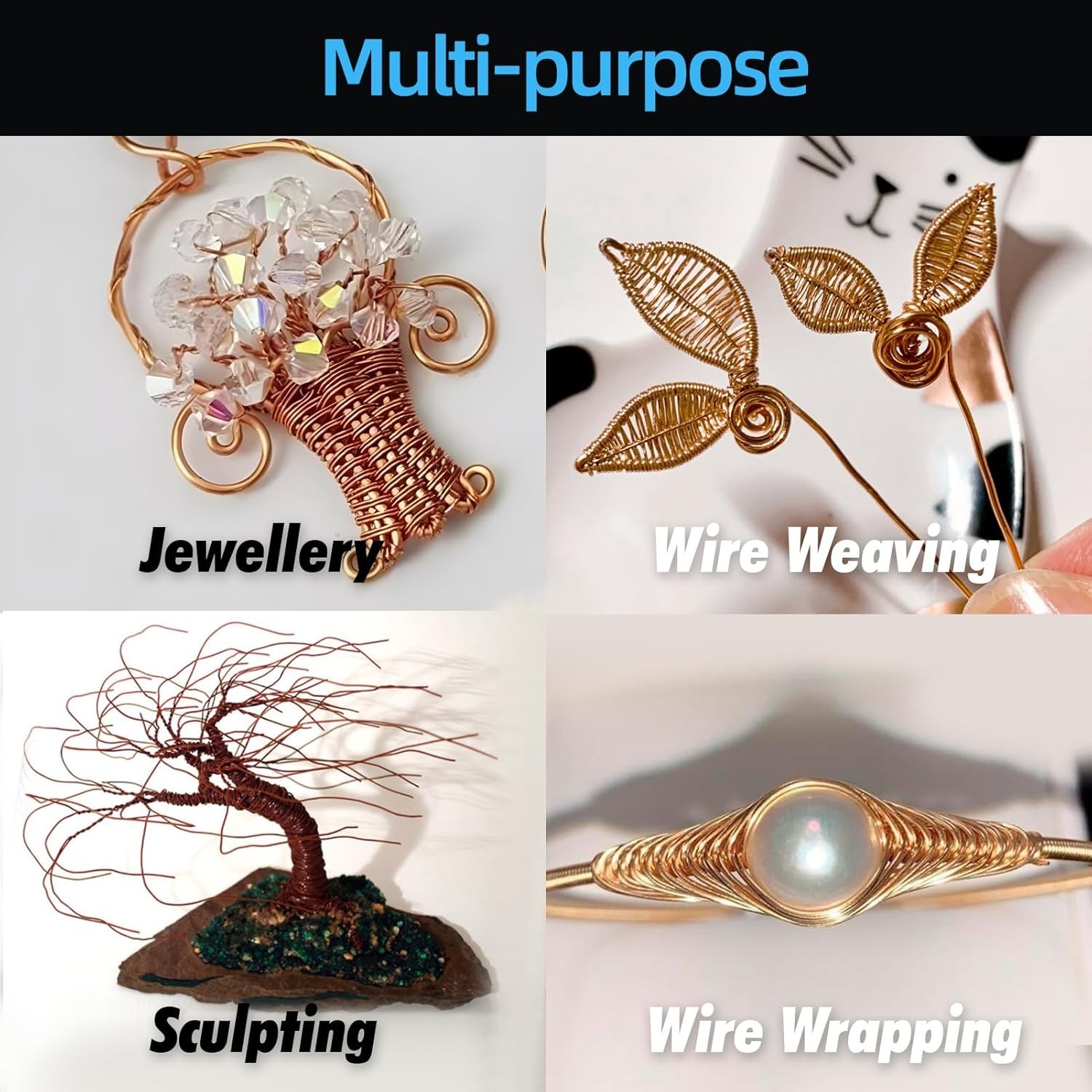 60FT 18 Gauge Copper Wire – For Creative Gardening and Artistic Projects