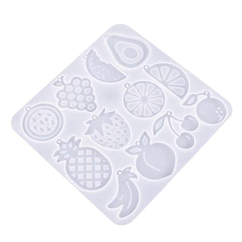 Easy to Use Silicone Earring Molds Fruit/Vegetable Theme Jewelry Pendant Moulds