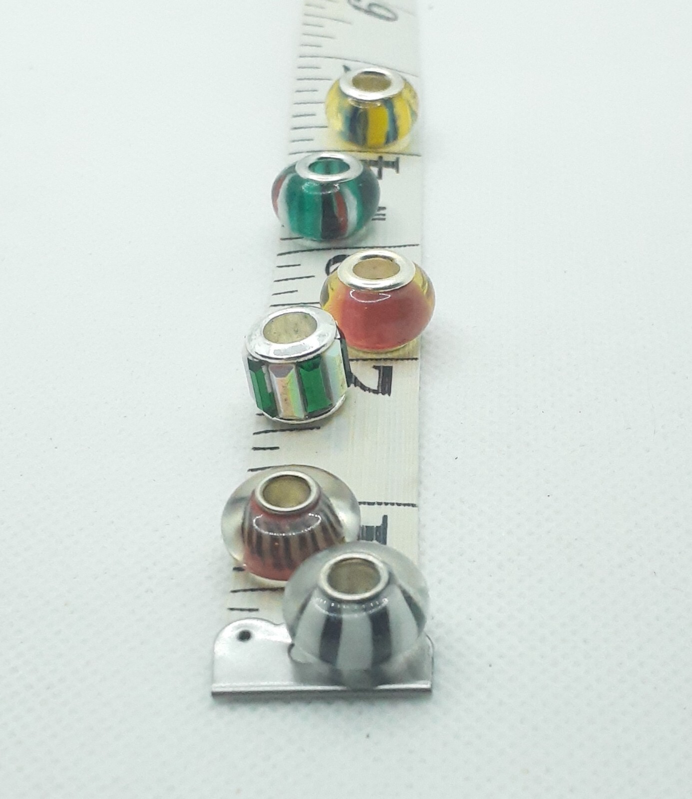 You Pick European Striped Beads 5 ct. Original/Faceted/Mult. Colors w/Discount