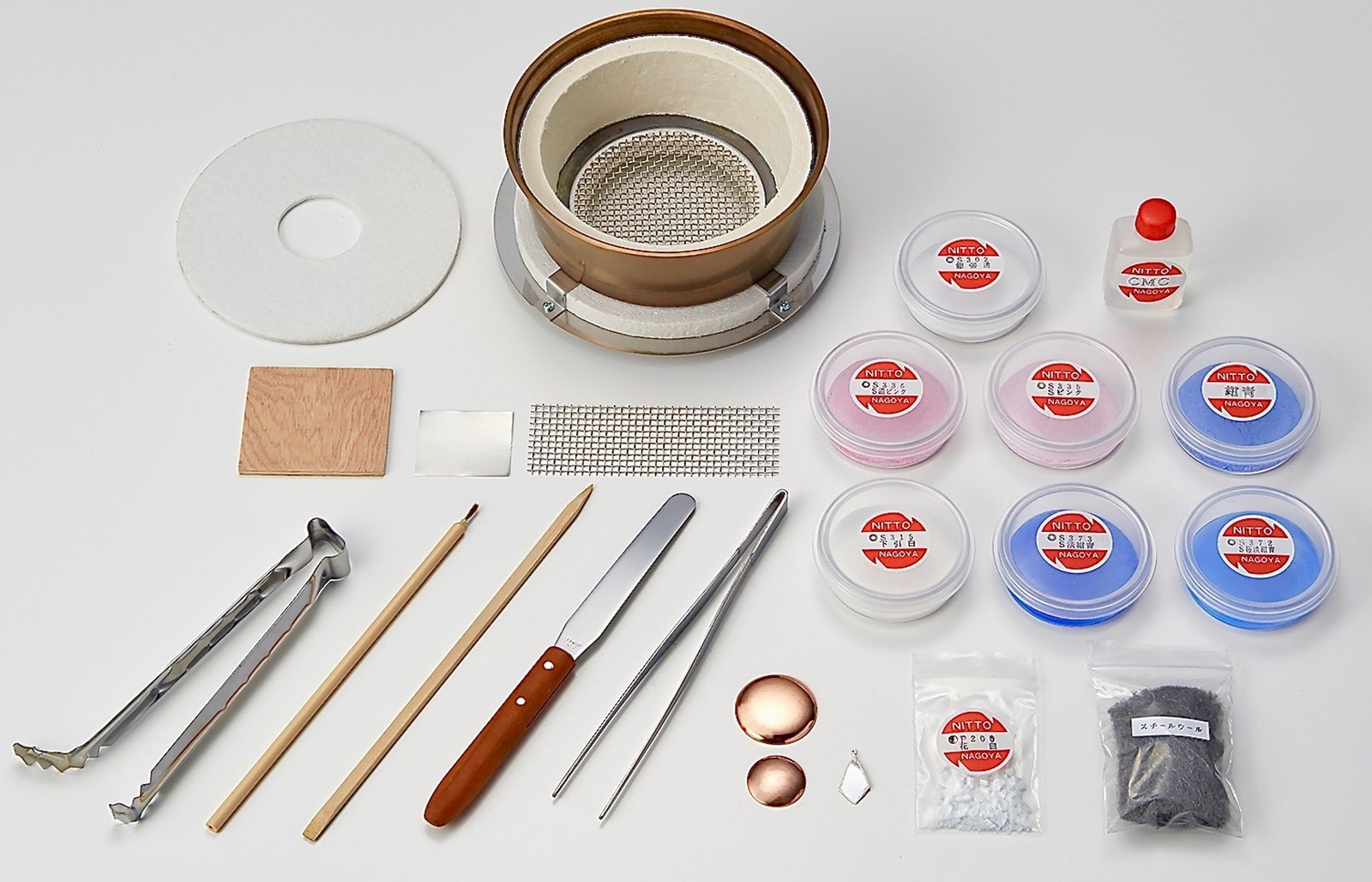Nitto Gakku Shippo Cloisonne Enamelling DIY Jewellery Making Starter Kit Set B