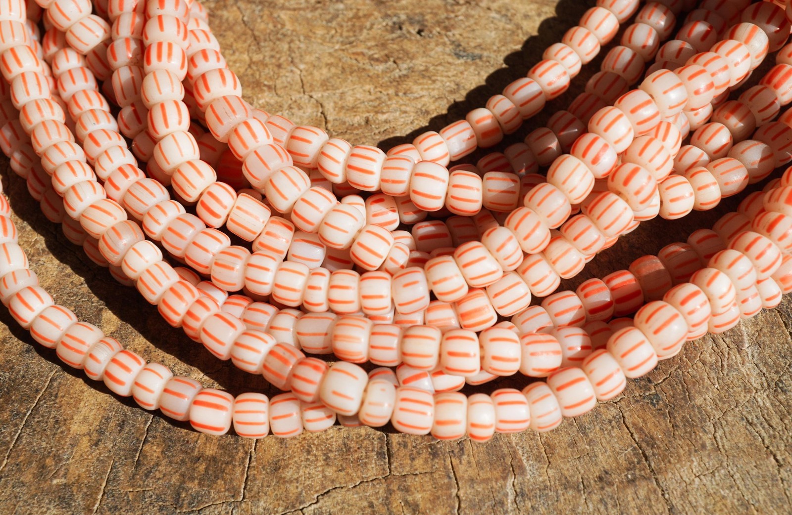 Java Glass Beads (4-6mm) Artisan Made Organic Shaped (2803A278) Indonesian