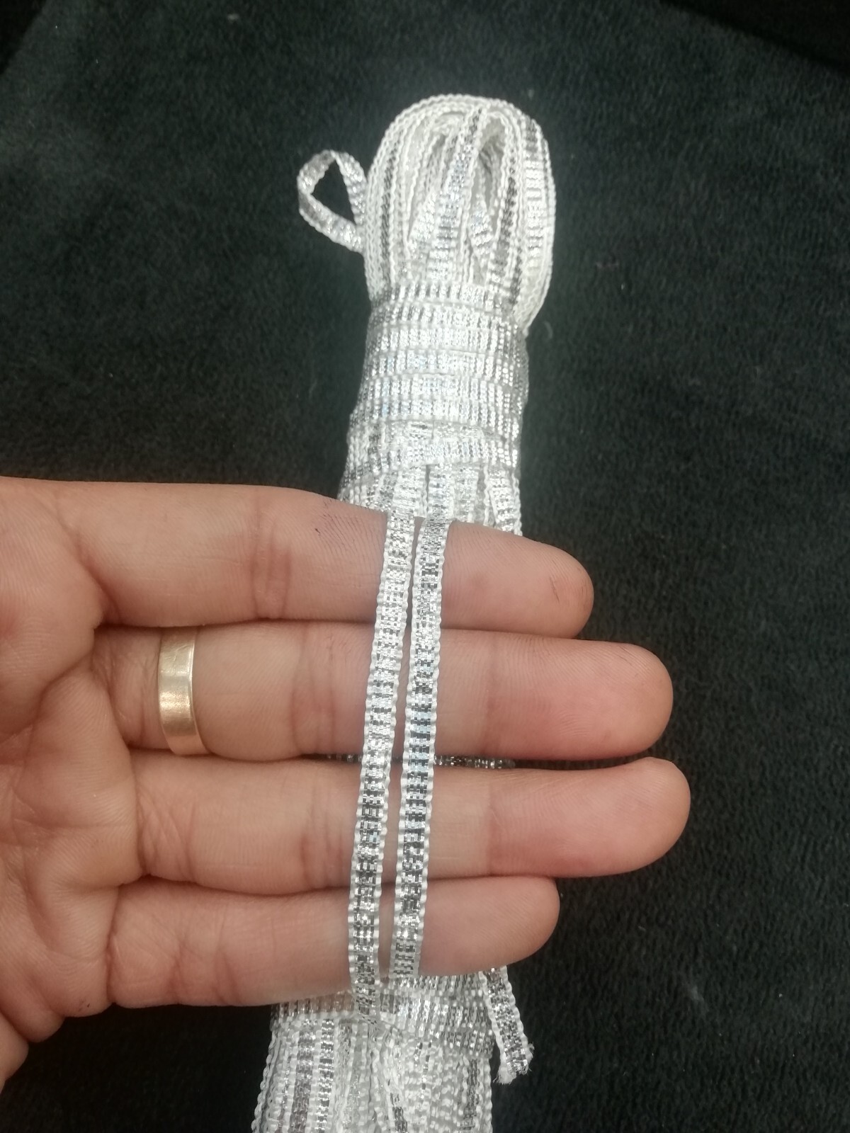 999 silver sikhiya gota / chandi ka sikhiya gota/ for Aari, Zardosi Embroidery