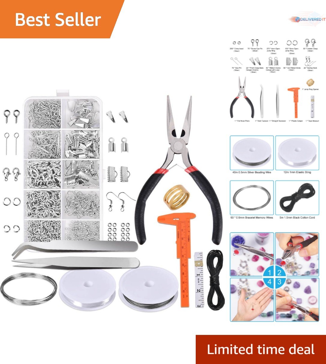 Comprehensive Jewelry Making Supplies Kit – 10 Piece Set for Crafting & Repair