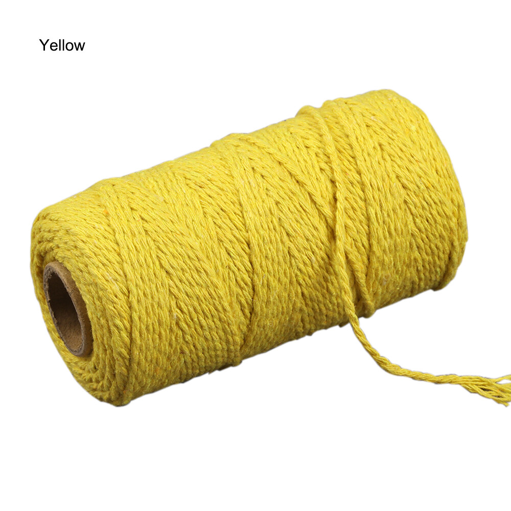 100m(328 Feet) of 2mm Cord for Crafts, Colour Cotton String for Gift Wrapping