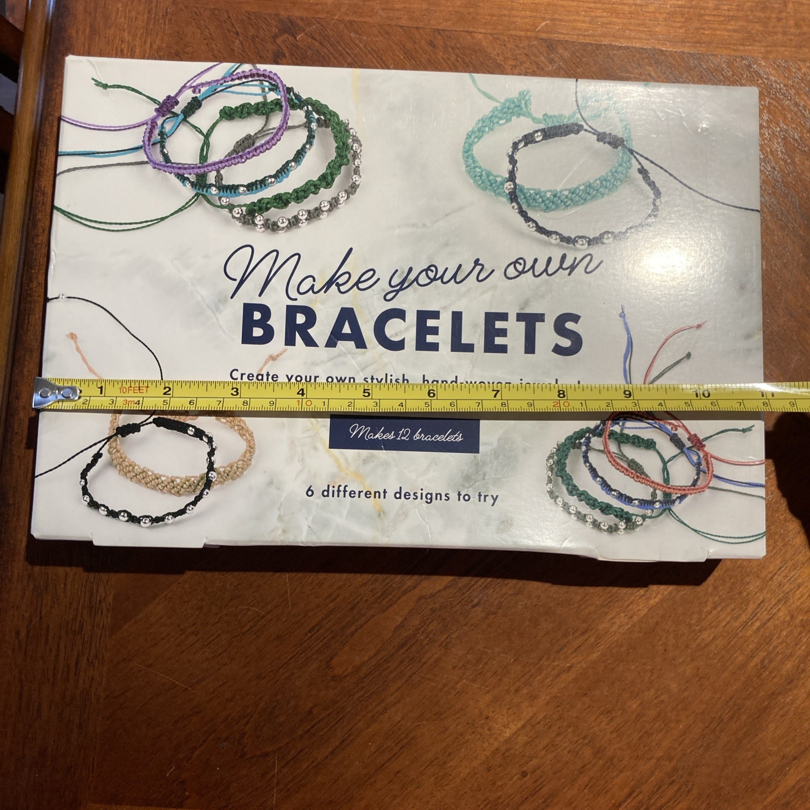 Bracelets Friendship Making Kit Waxed Cords Beads Teen/Adult + Instructions NEW
