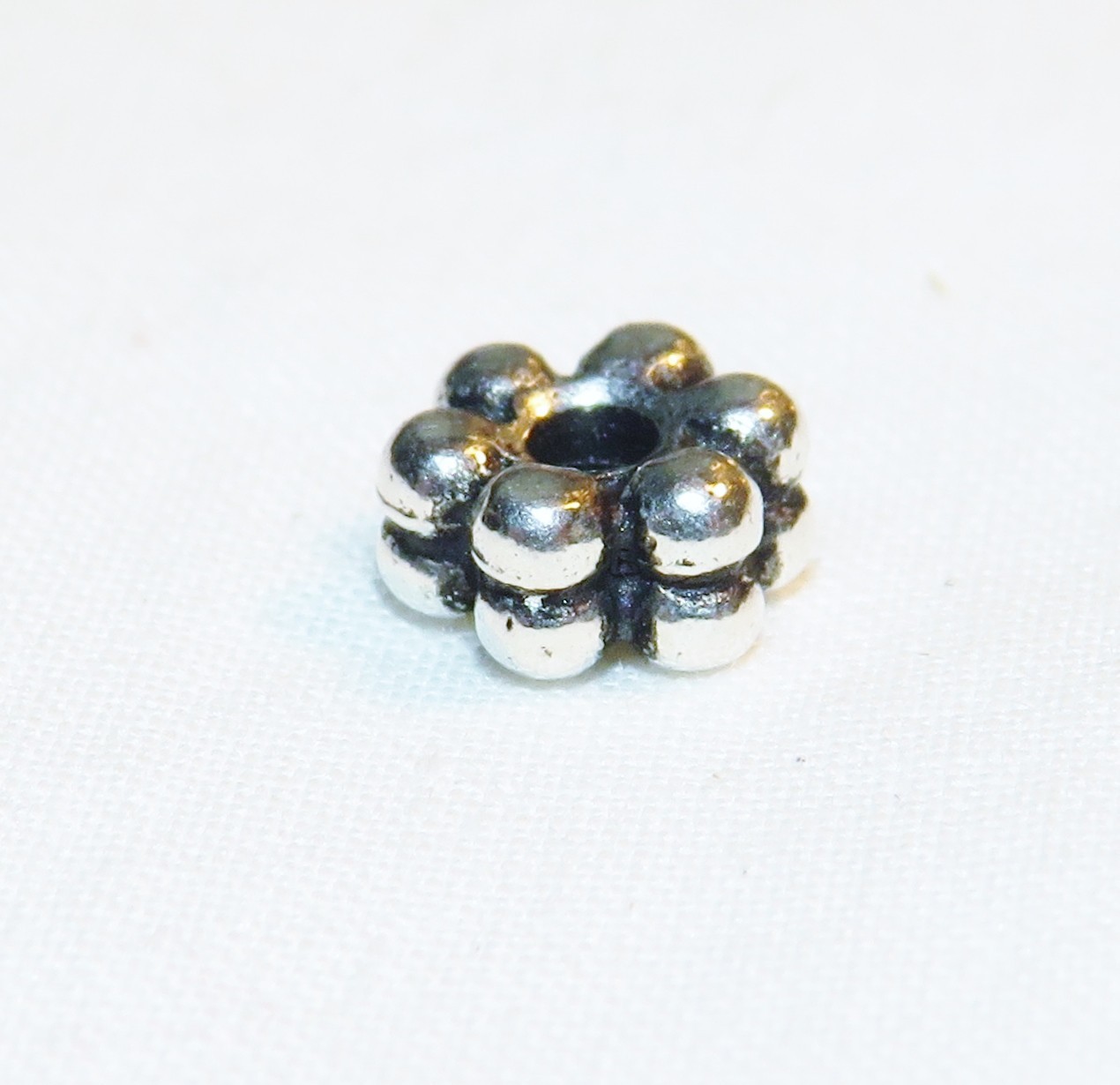 18pc Sterling Silver 6mm X 2.5mm Bali-Style Beads ~ Spacer ~ Jewelry Making Find