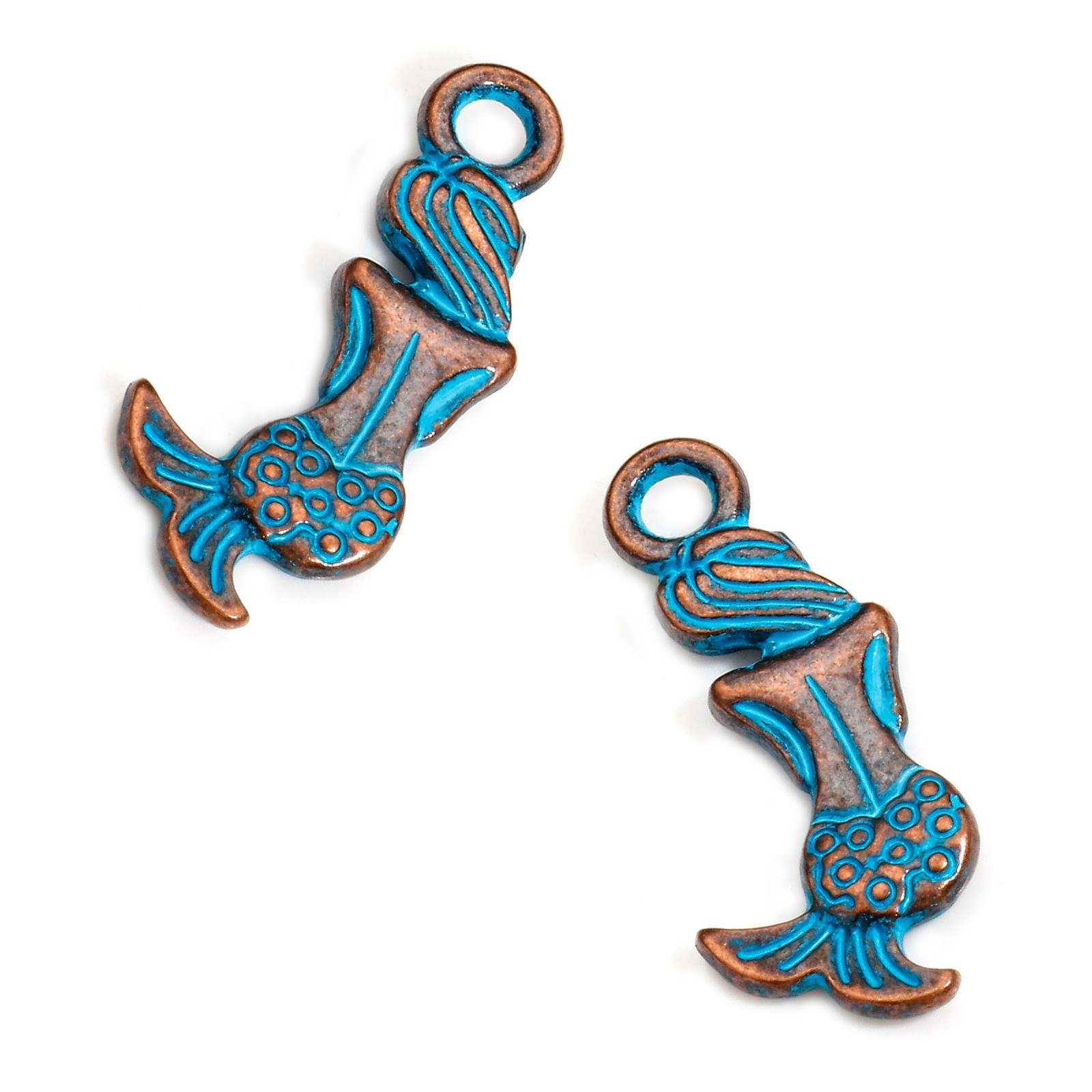 Starfish Charms 20mm Blue Patina Ocean Copper Pendants C929137 – 10, 20 Or 50PCs