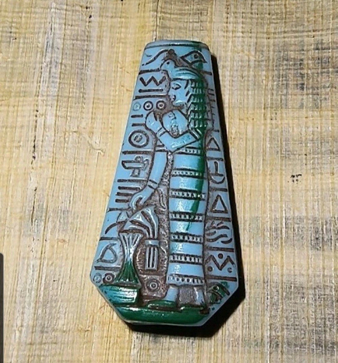 Czech Glass Egyptian Cabochon Vintage 1920’s Art Deco Revival (CZ5)