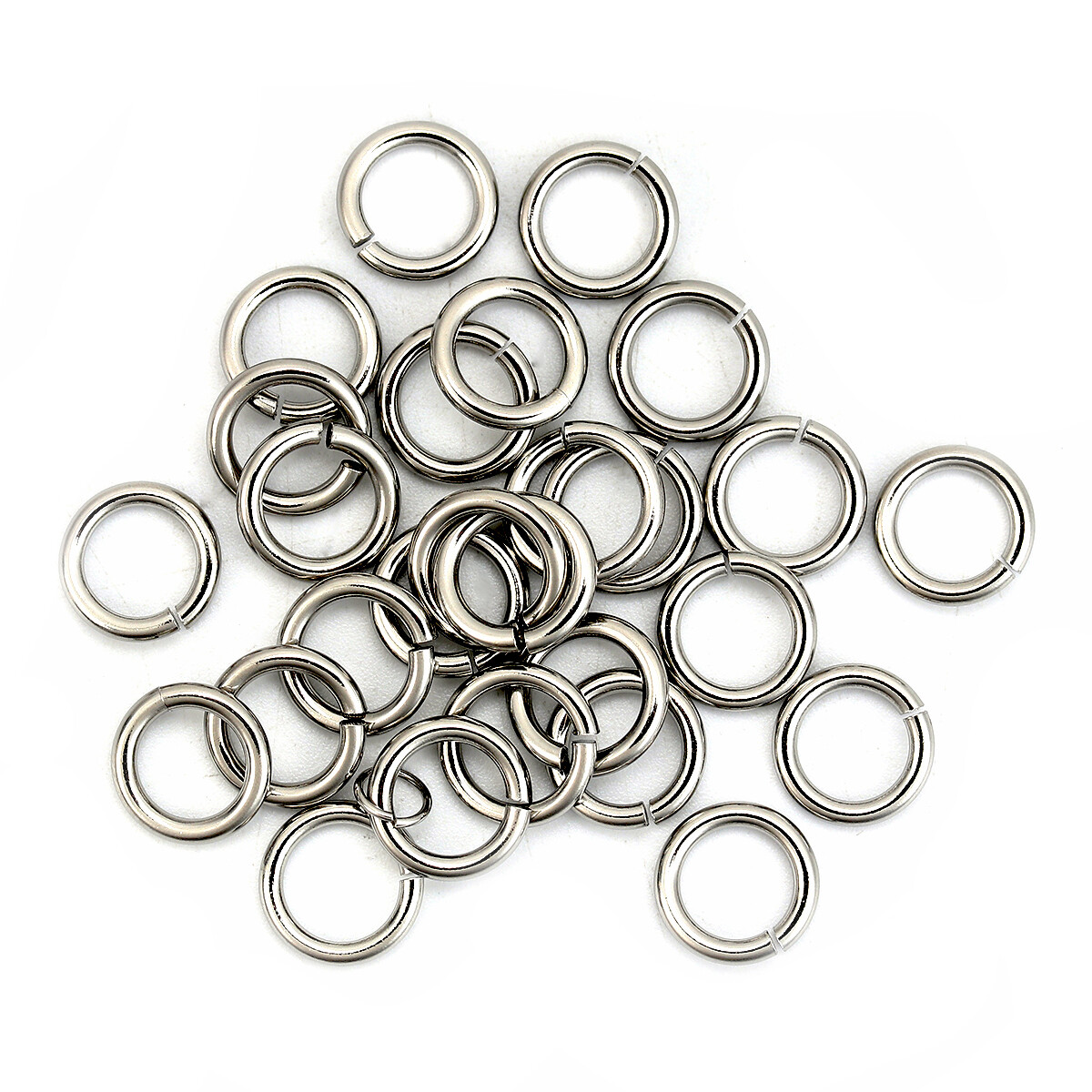 Jump Rings 10mm – 20/50/100 Stainless Steel 14 Gauge Open Jump Rings F0129053