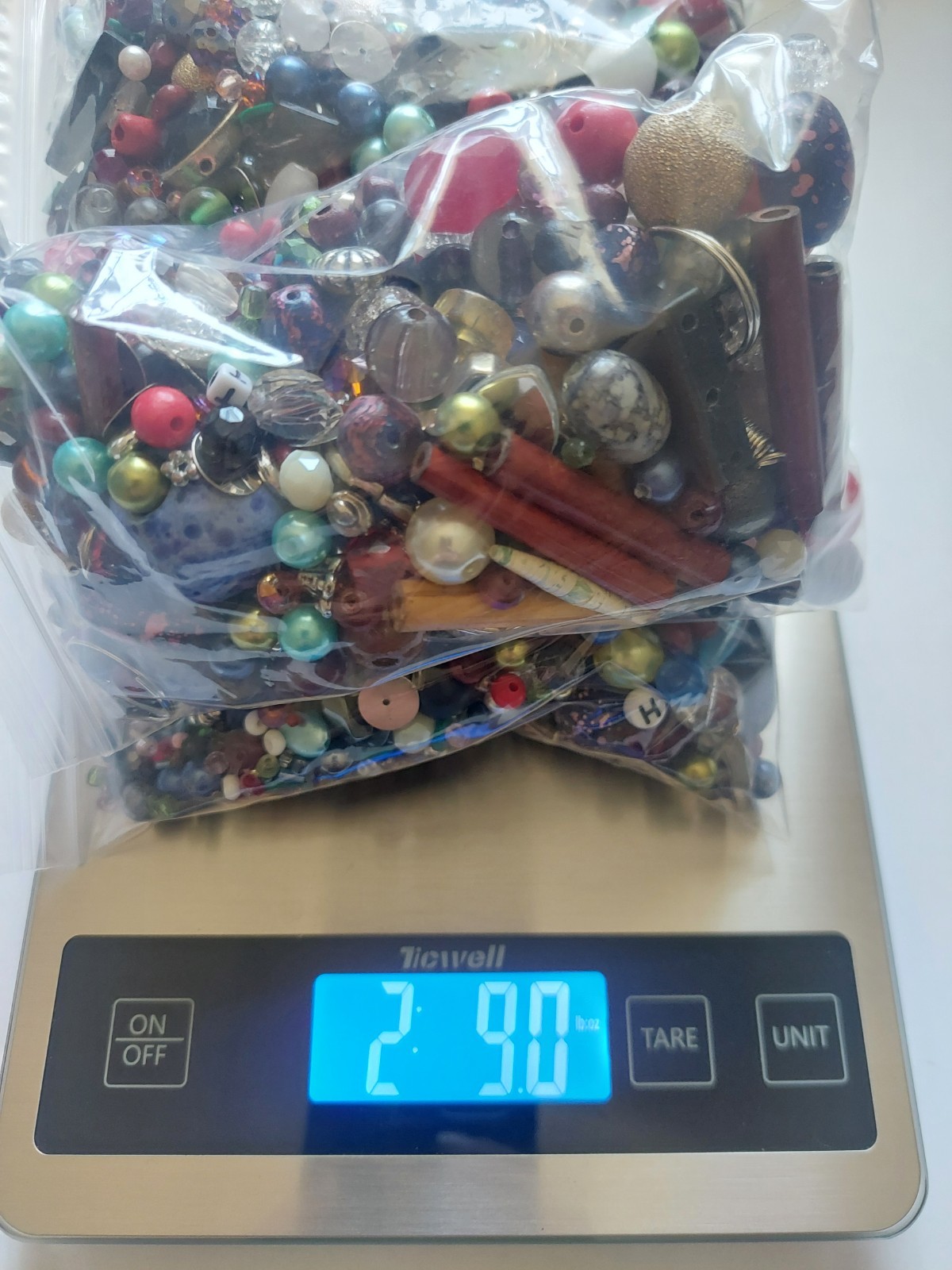 Jewelry Making Supplies beads DIY Crafts Destash 40oz Odds &Ends Lot Assortment