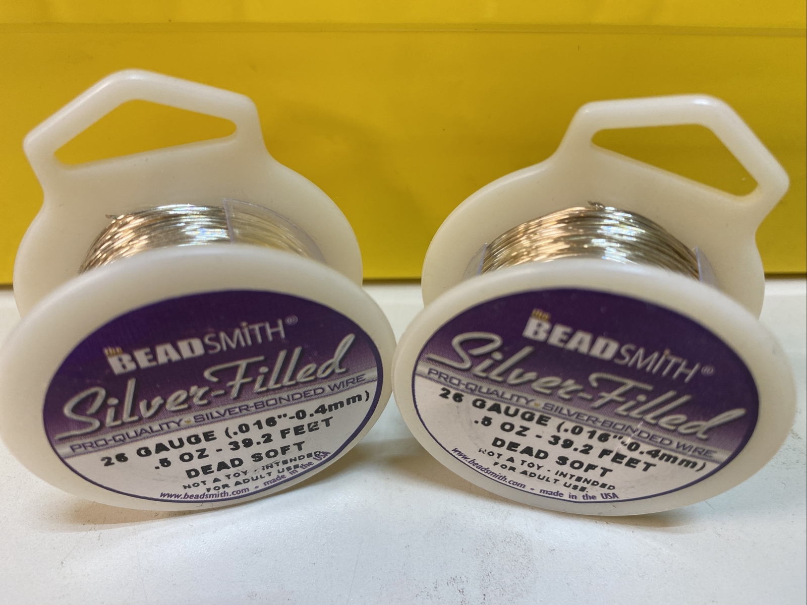 BEAD SMITH SILVER FILLED Wire Half Hard – Dead Soft 18-28 Gauge NEW