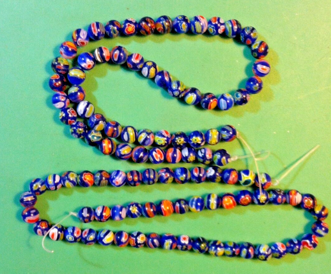 3x 🔥COBALT GLASS AND CITRINE🔥 Bead Strands Fire Mountain Gems Beads FREE SHIP