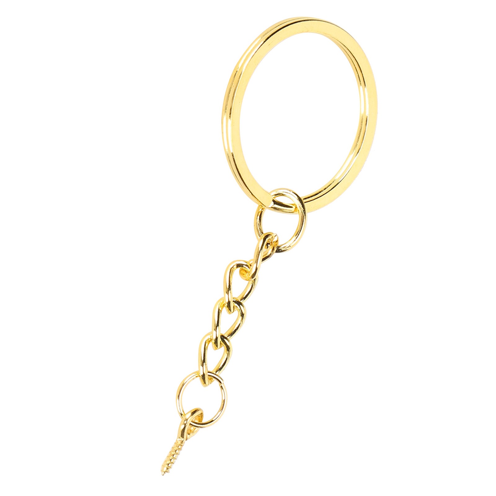 10pcs Alloy Key Chain Ring Parts For DIY Keychains Easy To Use