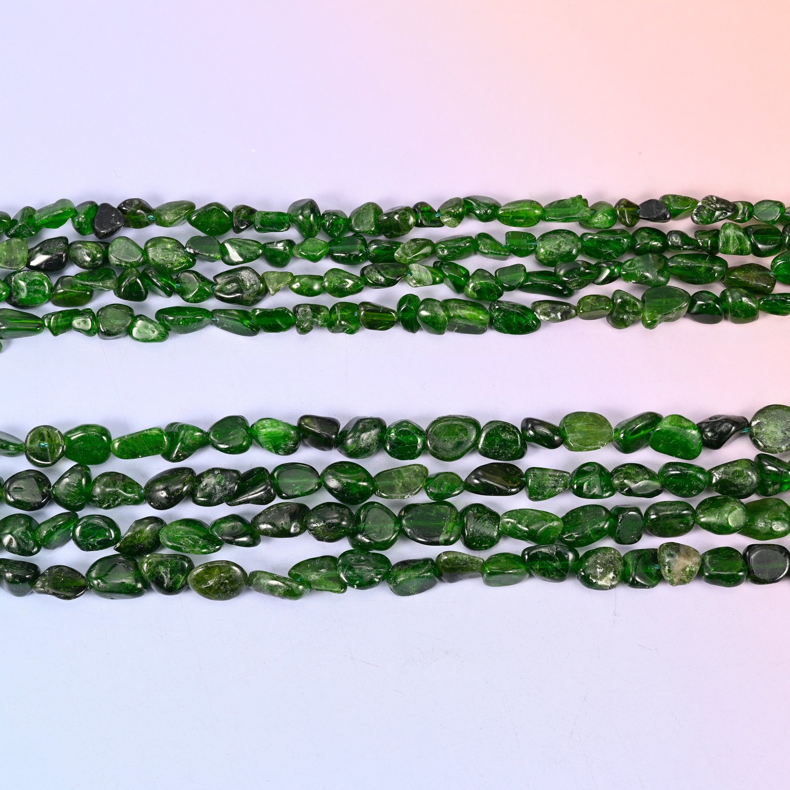 Chrome Diopside Pebble Nugget Beads 6-8mm 8-10mm Jewelry Making 15.5″ Strand