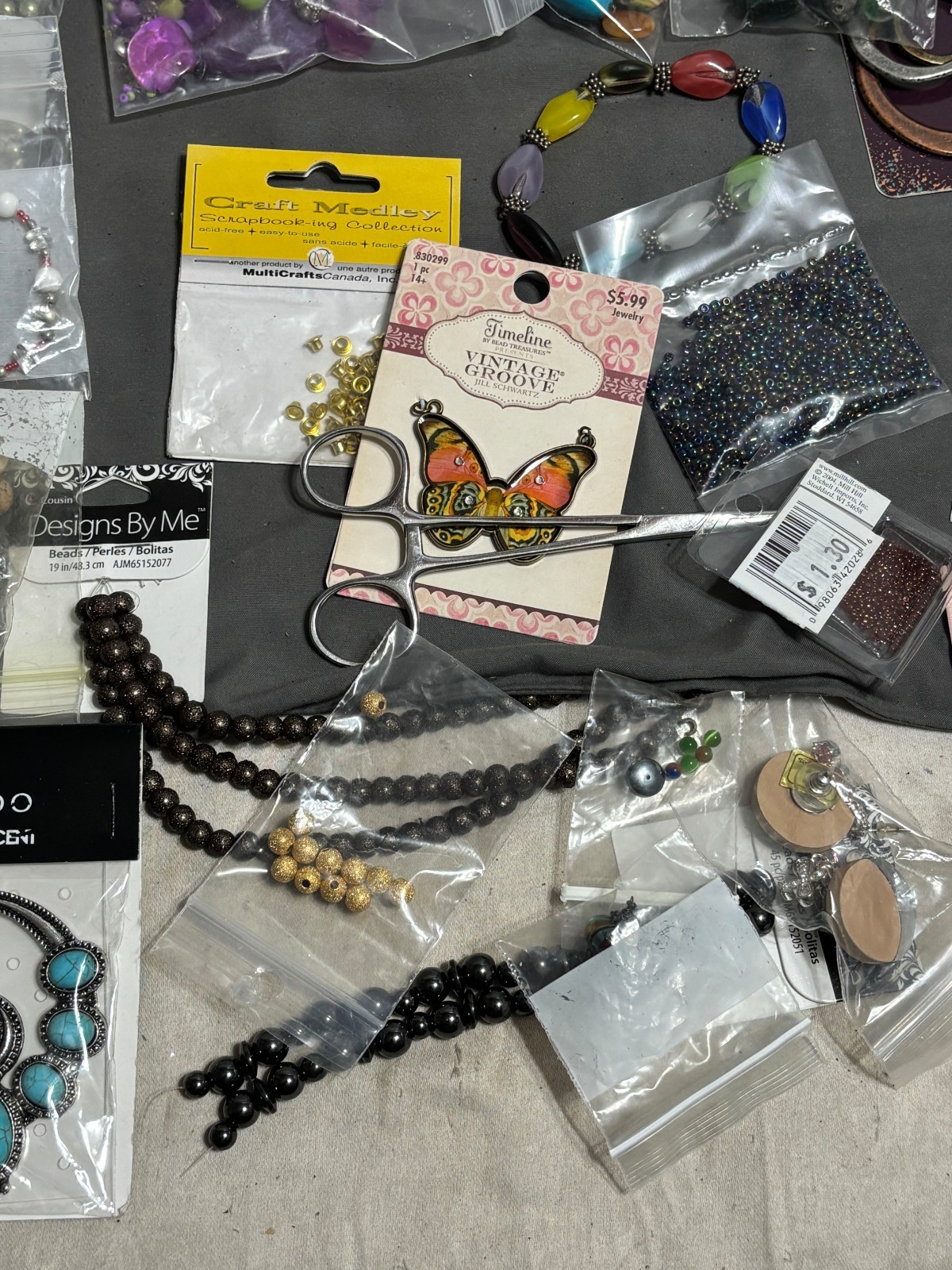 Large lot JEWELRY MAKING CRAFT Supplies BEADS Gems WIRE copper silver Gemstones