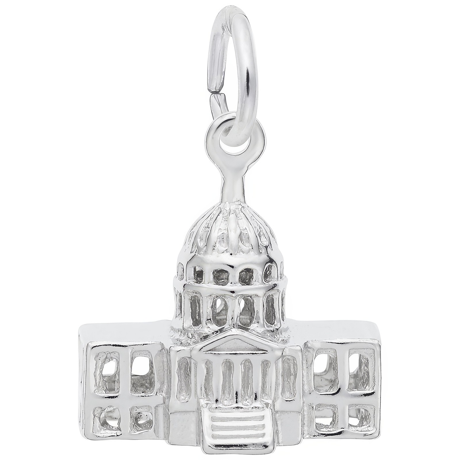 United States Capitol Building Charm – Metal – Sterling Silver