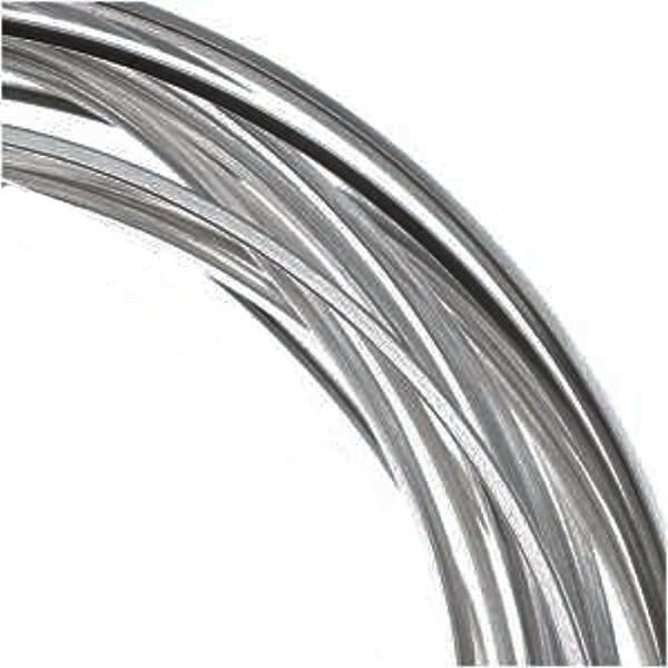 4 Yards Non Tarnish Titanium 21 Gauge SQUARE Wrapping Wire