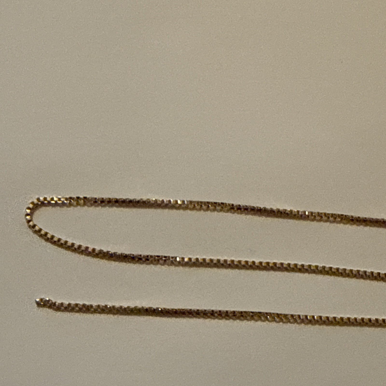 14kt gold filled 1mm box chain, 5ft sale price