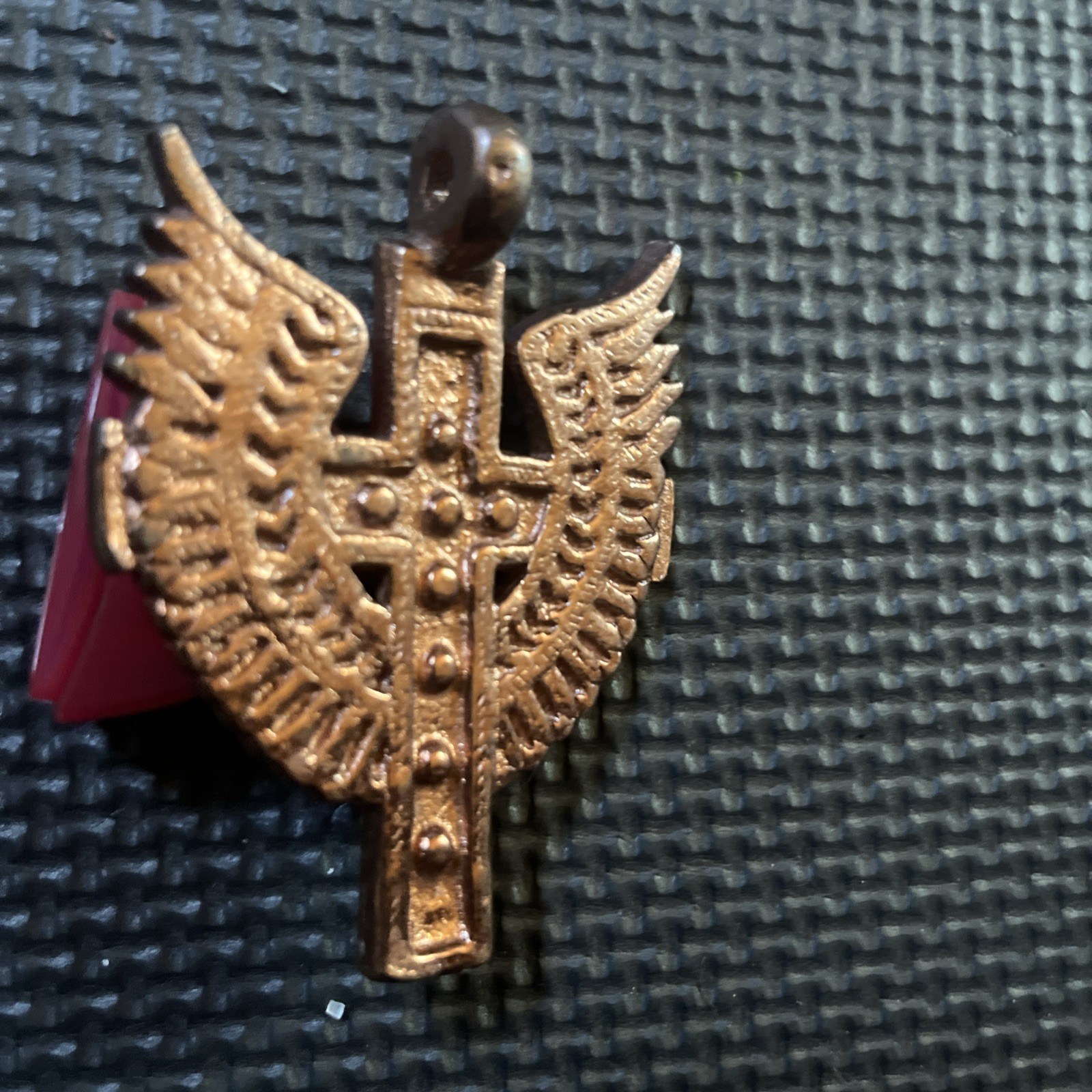 Copper- Ethiopian-Cross-Pendant 80x60mm African Handmade
